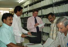 Surveying a records office